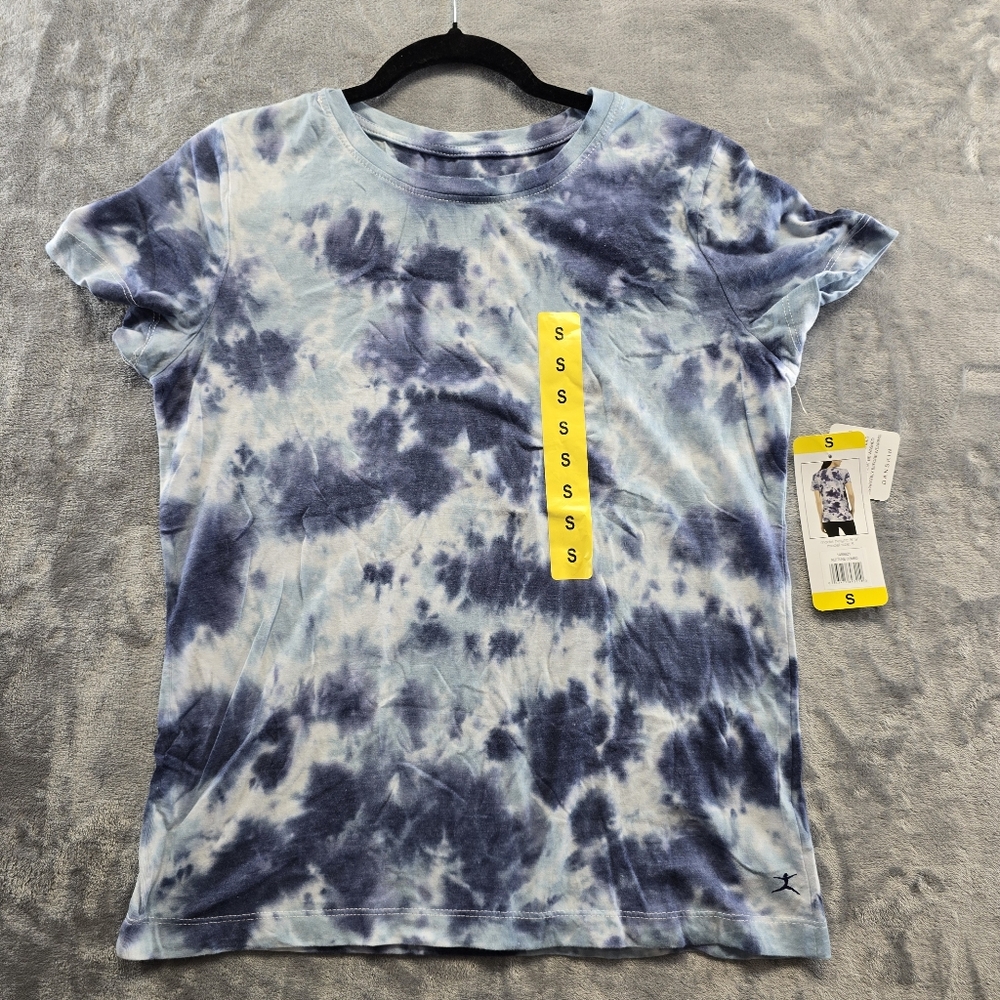 Danskin Women Tie Dye Tee Black  Combo Small NWT